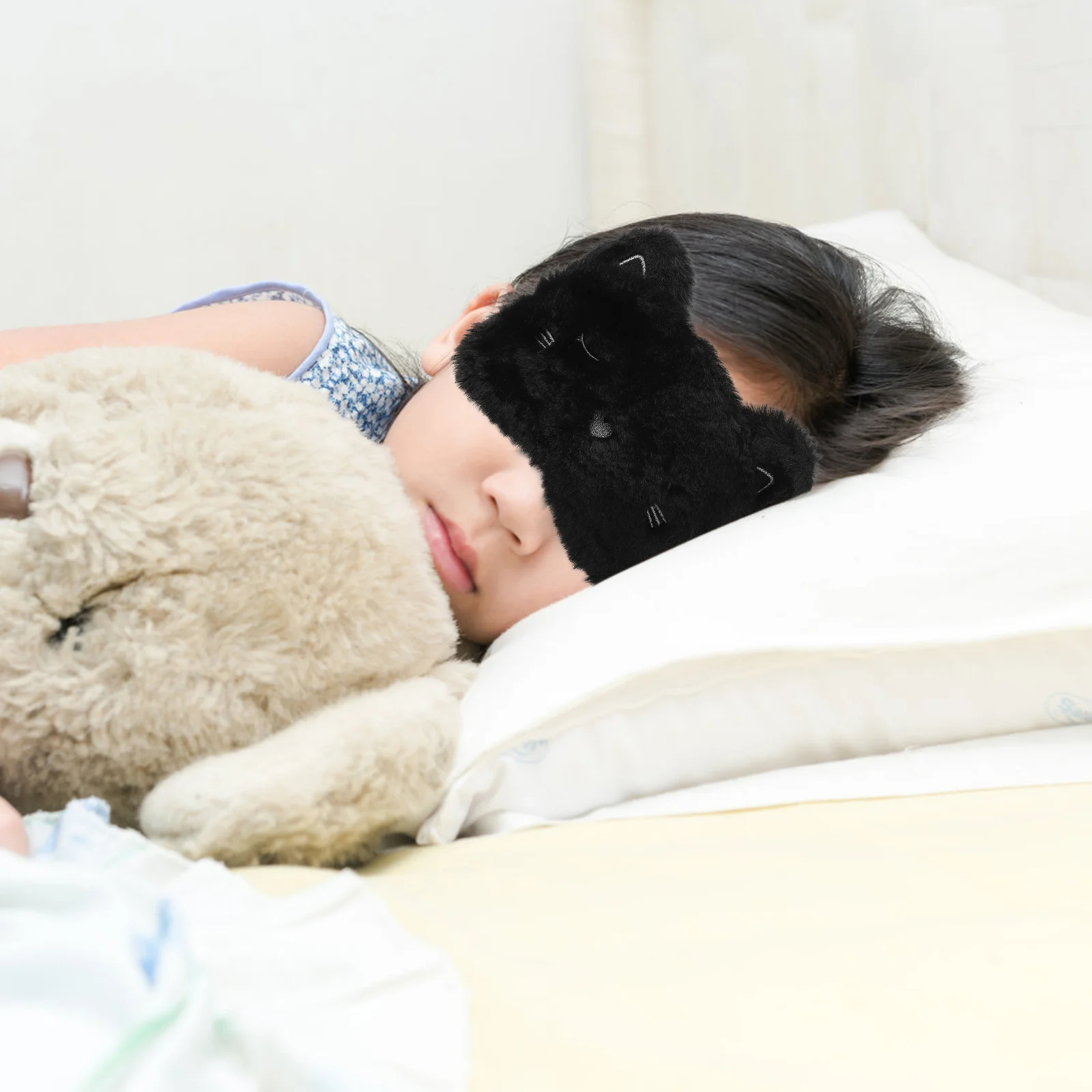Lightweight Eye Mask Sleep Patch Cute Animal Blindfold Cartoon Dog Plush Rabbit 3