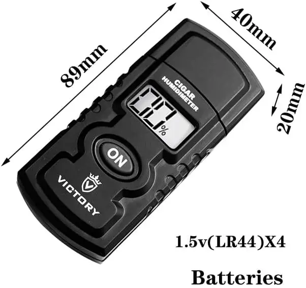 Digital Cigar Humidometer Portable Electric Cigar Humidifier Humidity Meter