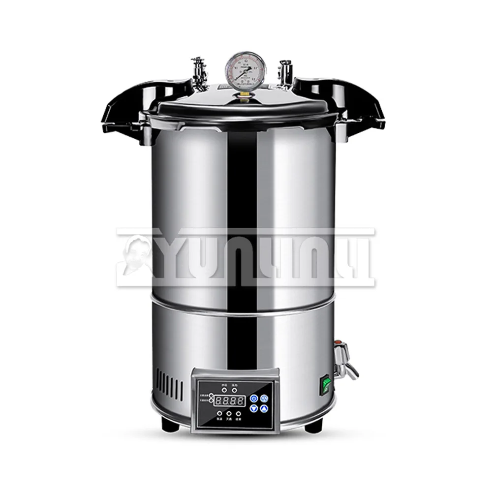 24L Fully Automatic Vertical Steam High-pressure Sterilization Pot Portable Sterilization Pot