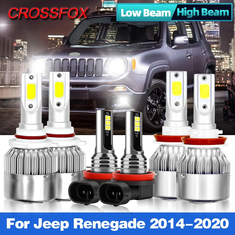 

H4 H11 Led Headlight Bulbs Canbus LED Car Lights 6000K 90W 12V 12000LM For Jeep Renegade 2014 2015 2016 2017 2018 2019 2020