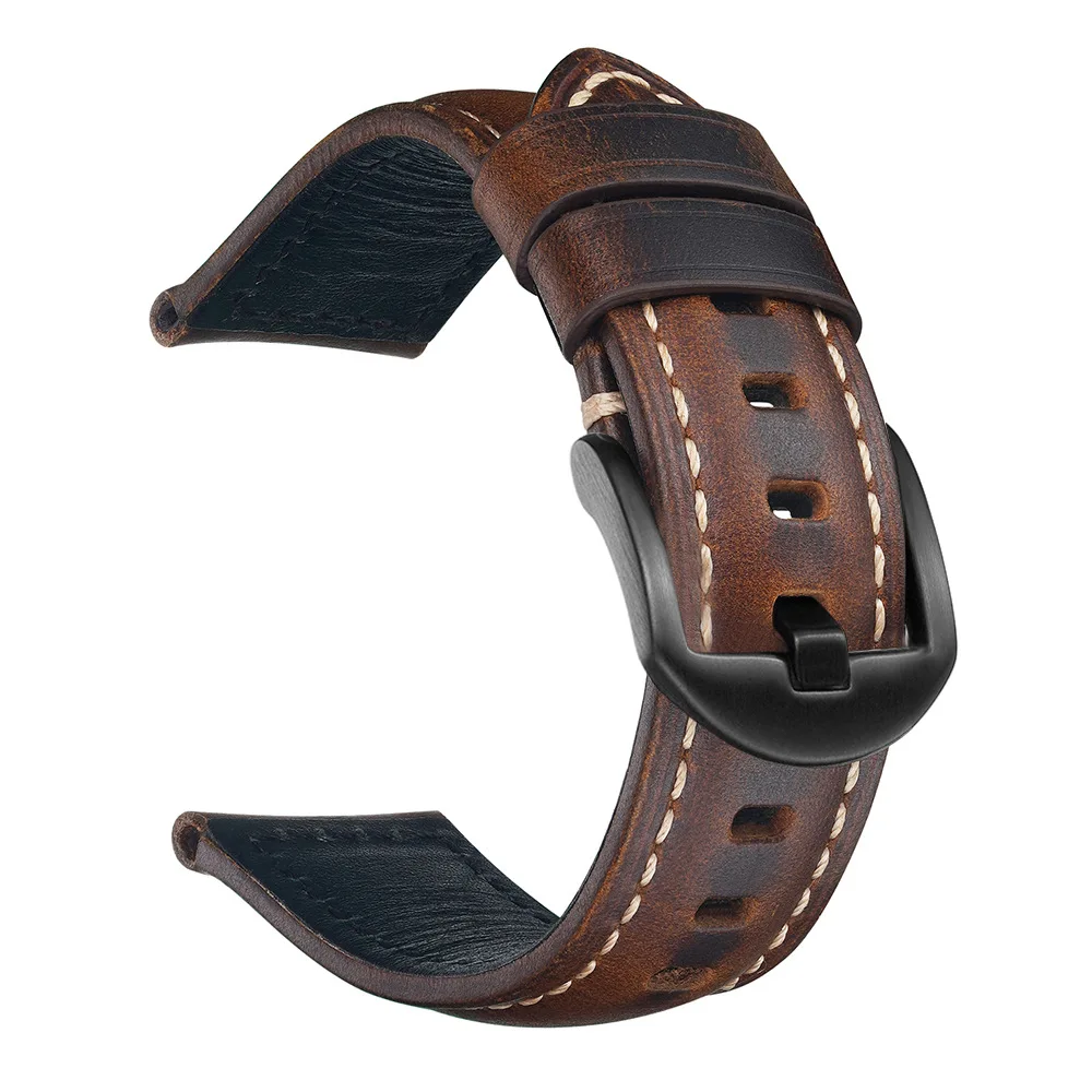 Vintage Oil Wax Leather Watch Straps – Premium Cowhide Watchbands by UTHAI