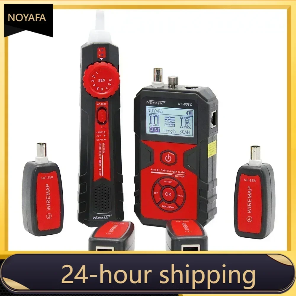 NOYAFA NF-858C LCD Cable Tracker Network Cable Lan Tester RJ45 With Tone Generator PC Power Supply Tester