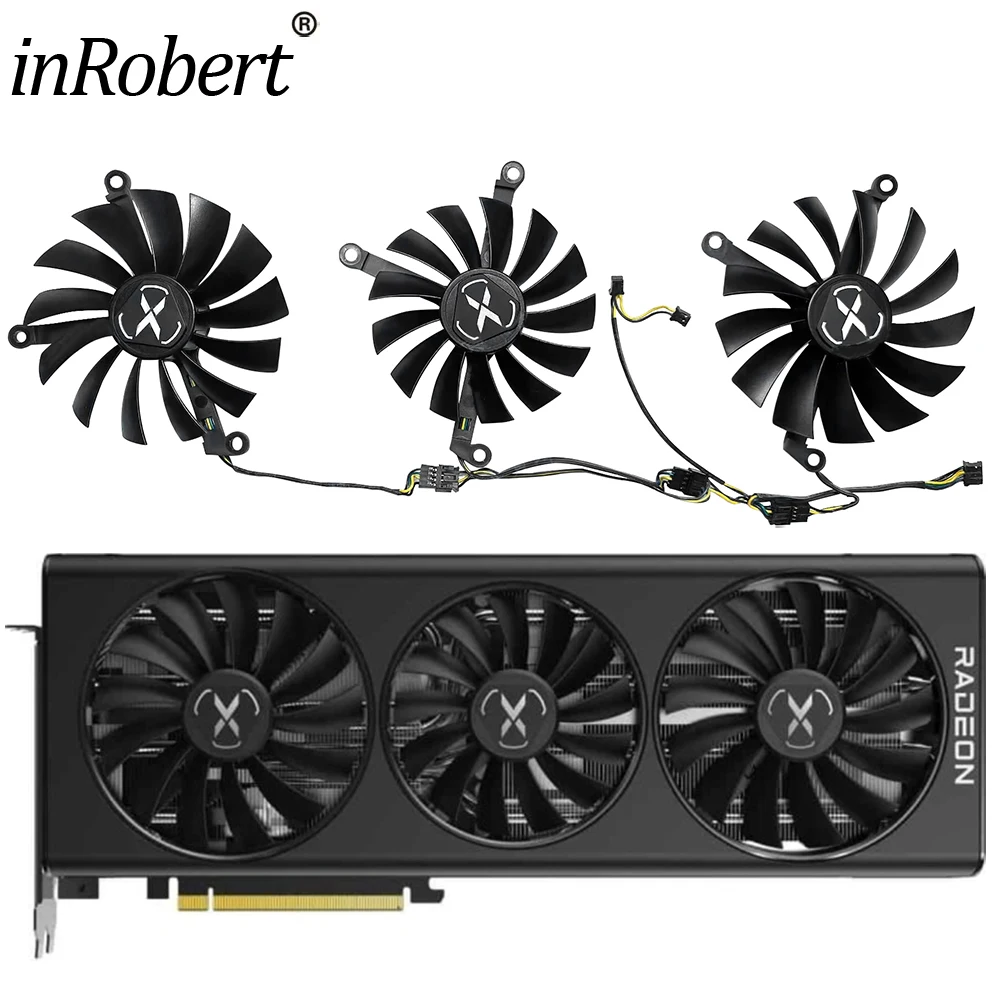 R X6800 Rx6800Xt Ventola Della Scheda Video Per Xfx Rx 6800 6800Xt Speedster Mpc/Swft Muslimat09215B12H Ventola Di Raffreddamento Gpu