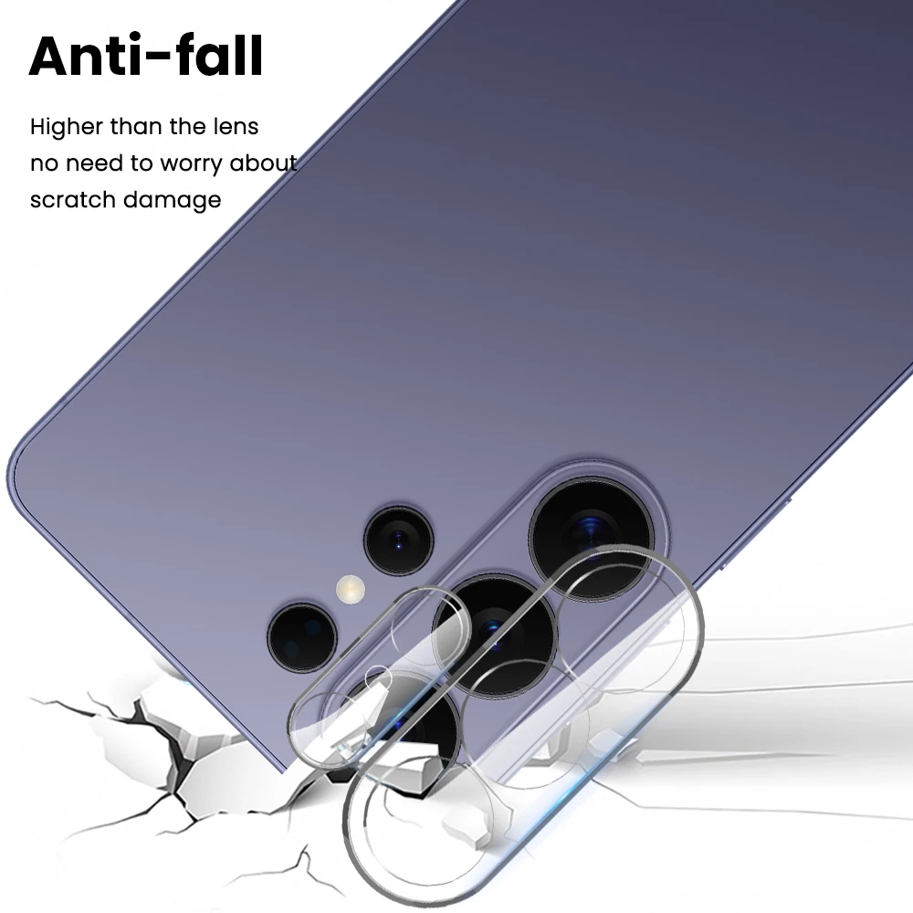2-Pack 3D Clear Lens Glass Camera Protector Film - 9H Curved Glass