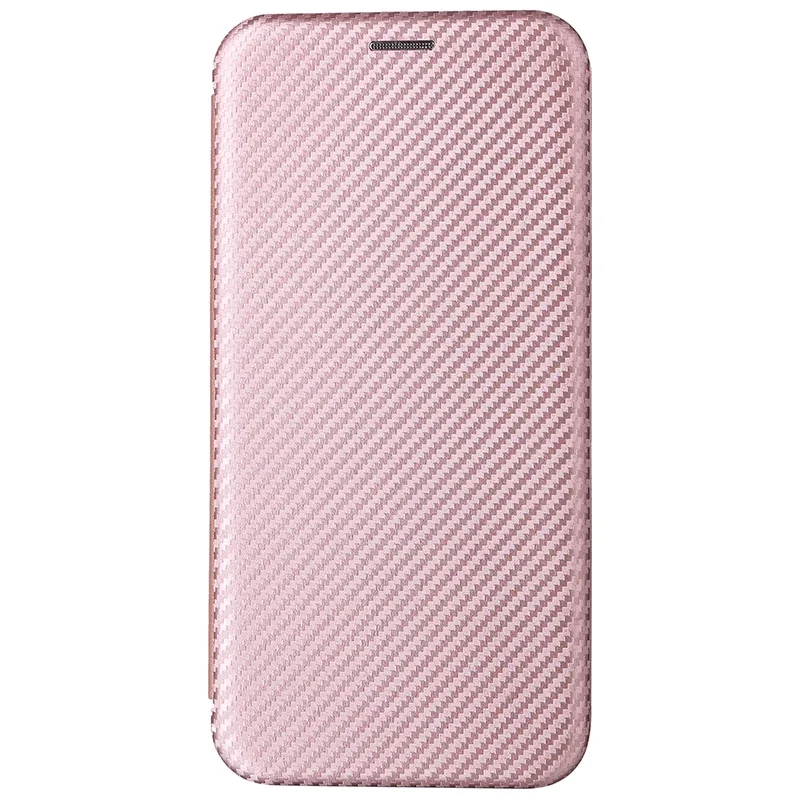 Luxury Carbon Fiber Leather Flip Wallet Case Cover