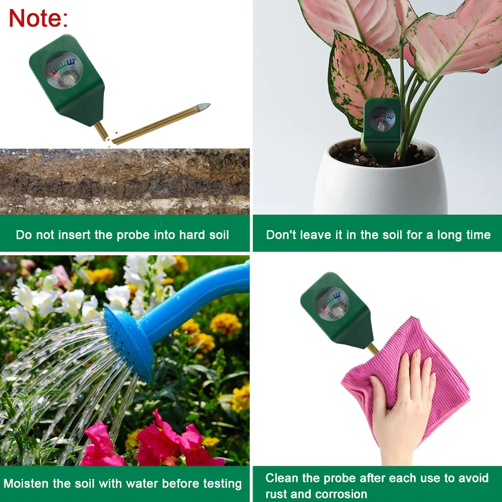 1-5pcs Mini soil Moisture Sensor Meter Portable Detector Metal Probe Gardening Plant Flower Water Analyzer Test Hygrometer Tool soil moisture sensor soil tester soil moisture meter