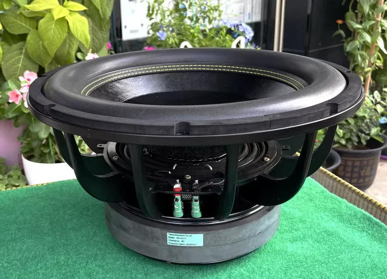 B-056 15 Inch Subwoofer Speaker Double 220 Magnetic Double 100 Core Image Leather Edge Horn 1200W 8 Ohm 1 PCS