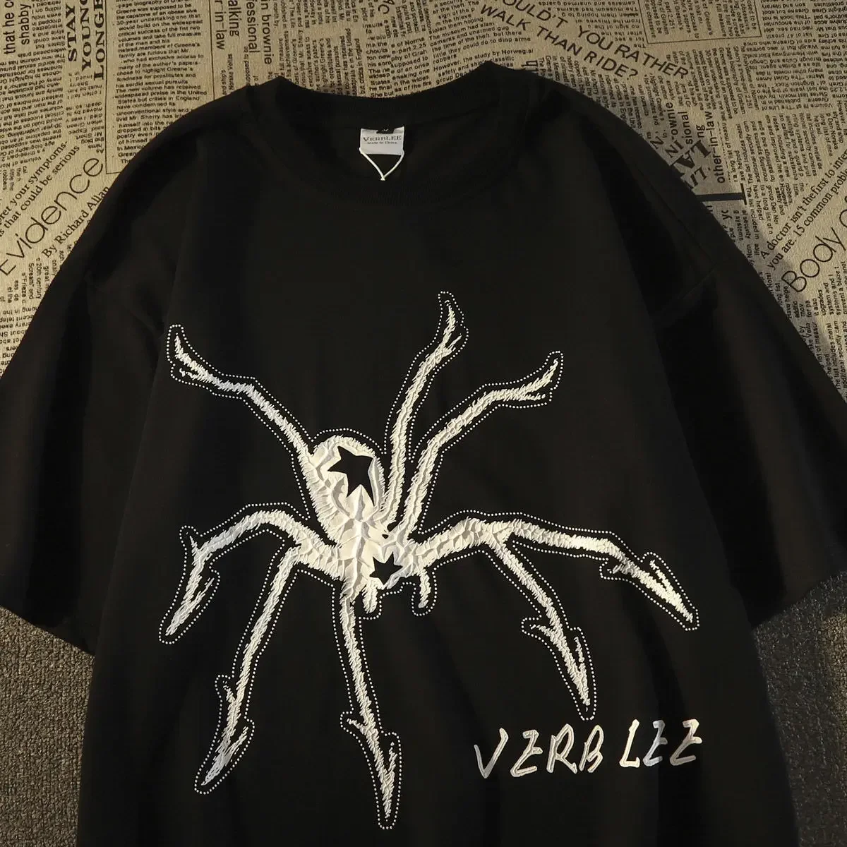 

Хлопковая футболка с коротким рукавом, свободная универсальная парная футболка с коротким рукавом, топ в американском винтажном стиле, новый дизайн