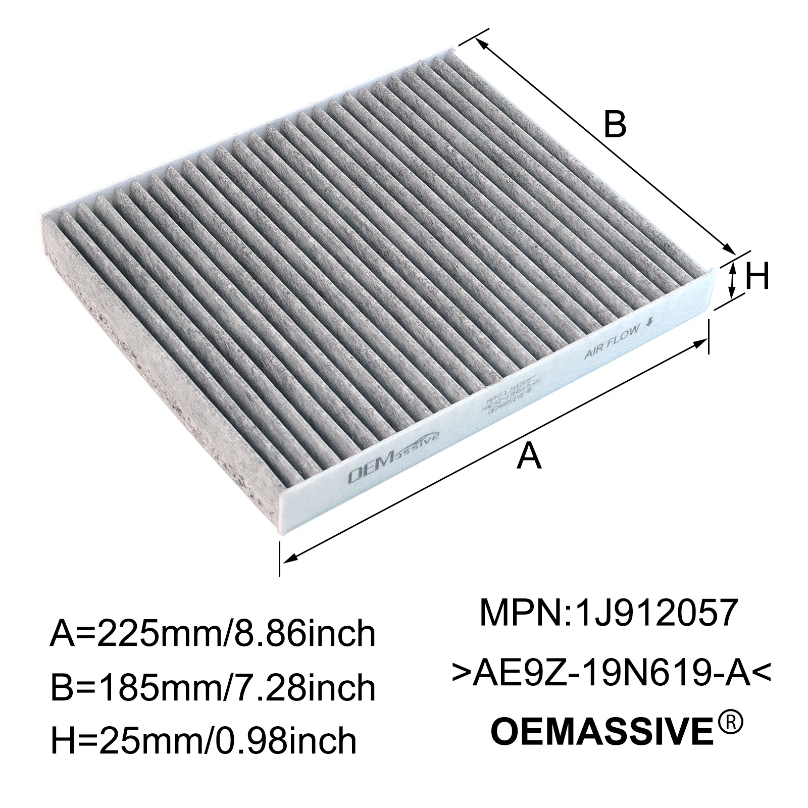 Pollen Cabin Air Filter for Ford Explorer Flex Taurus Lincoln MKS MKT 2011-2018