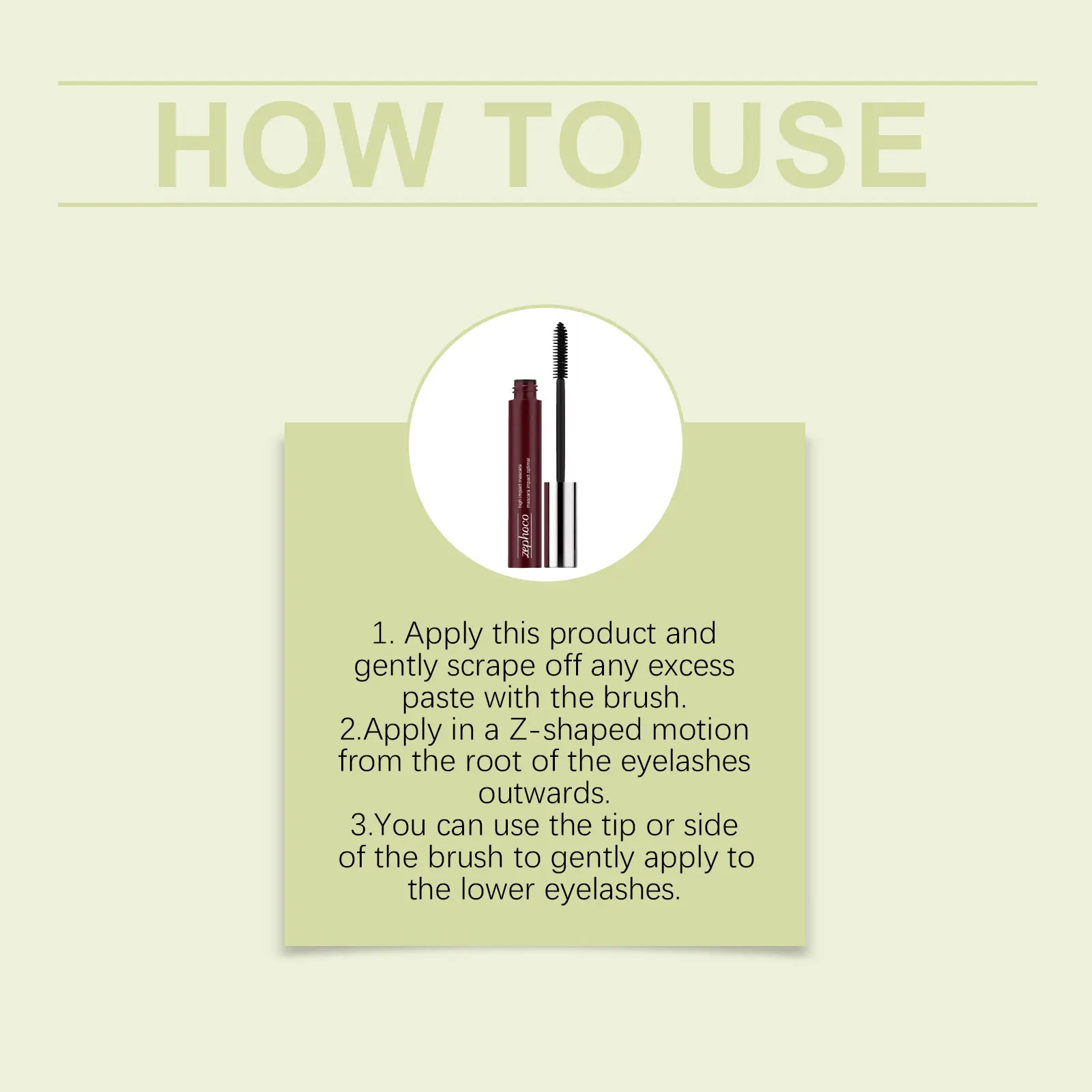 Mascara volume noir marron brosse spirale cils imperméable_voghion.com