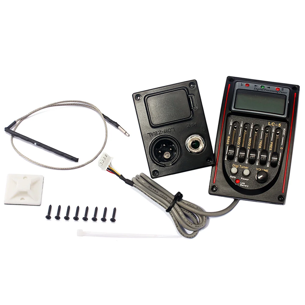 

Guitars EQ Tuner Preamp Electric Plugphones 5-Band Pickup Acoustic+guitars
