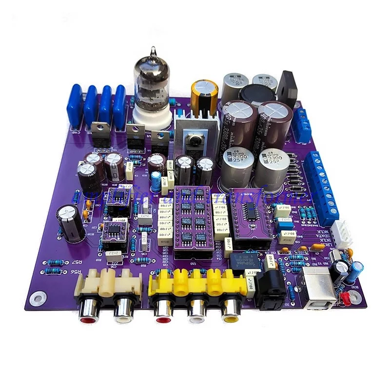 

Плата декодера TDA1541 DAC, Коаксиальная, оптоволоконная, USB-вход, буферный выход трубки 5670