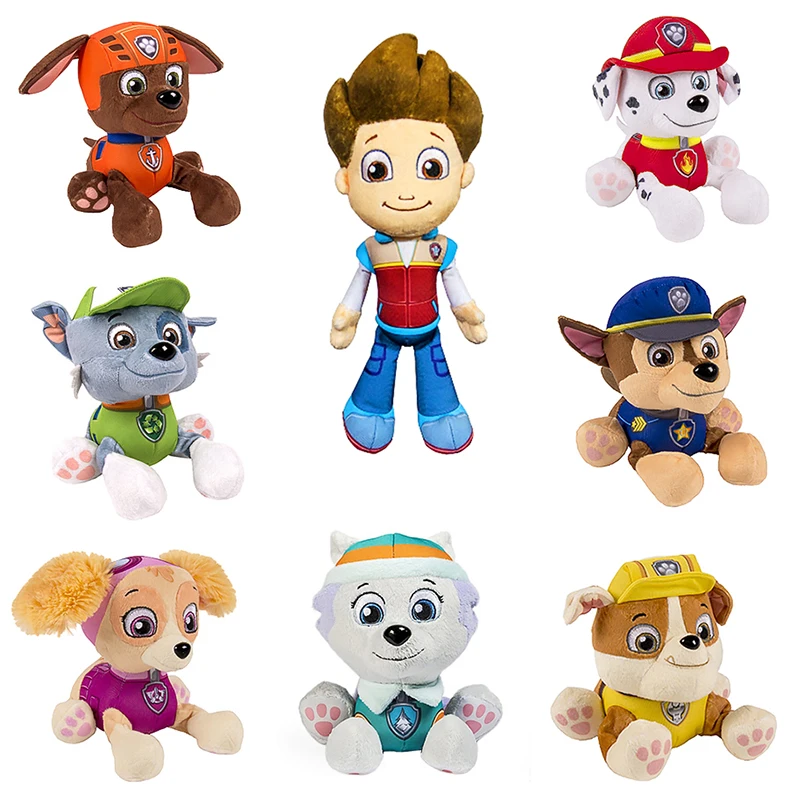 Peluche Pat Patrouille Lot 2 Pieces Dessin Animé Paw patrol Doudou Enfant