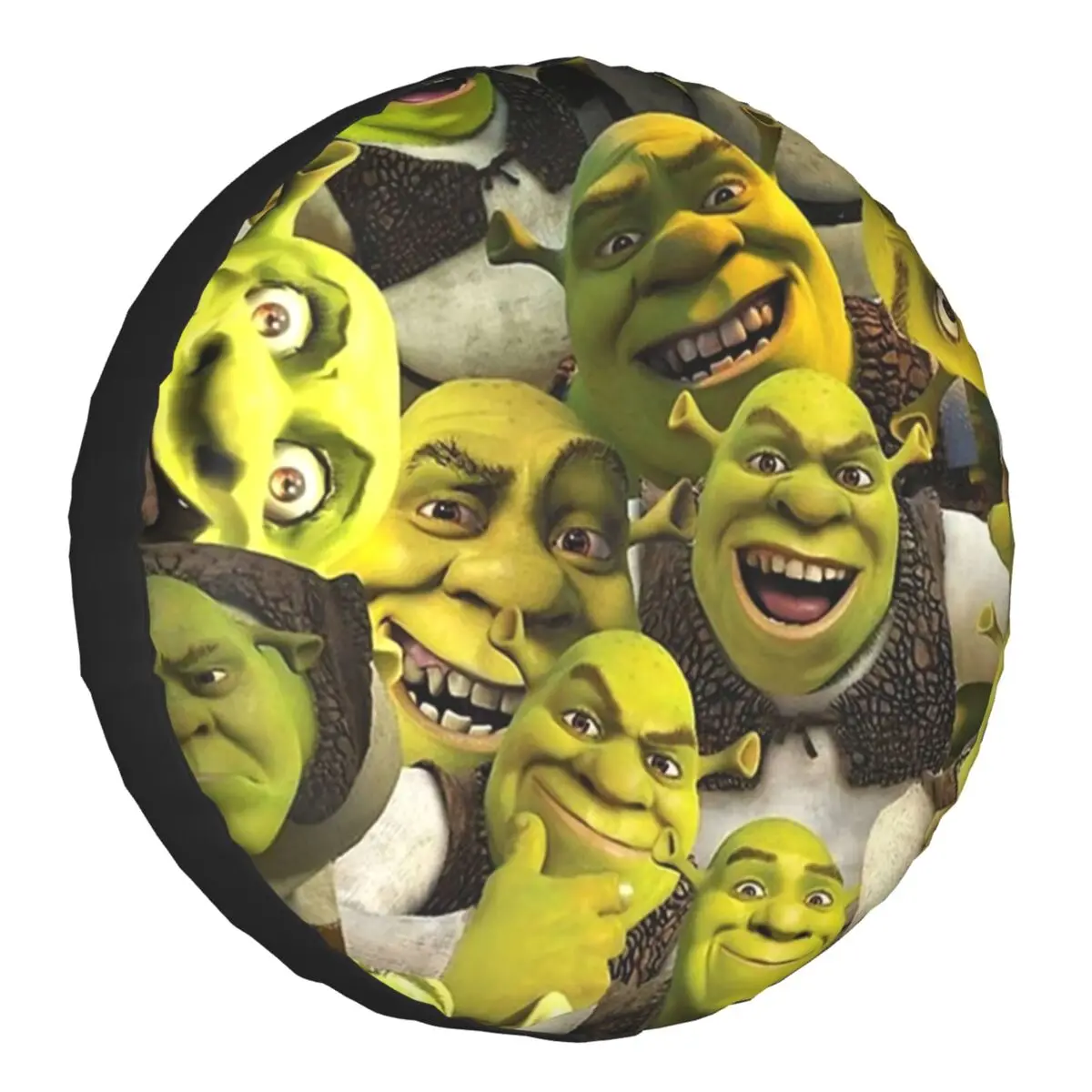 

Shrek Ogres Collage Spare Wheel Tire Cover for Toyota RAV4 Funny Cartoon Jeep RV SUV Trailer Vehicle Accessories 14" 15" 16" 17"