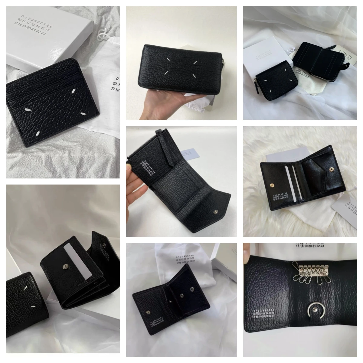 

Multi-Style！！2023 New Wallet M Six Style Flip Zipper Three Fold Men'S And Women'S Short Wallet Cow Pickup Bag Money Clip MM