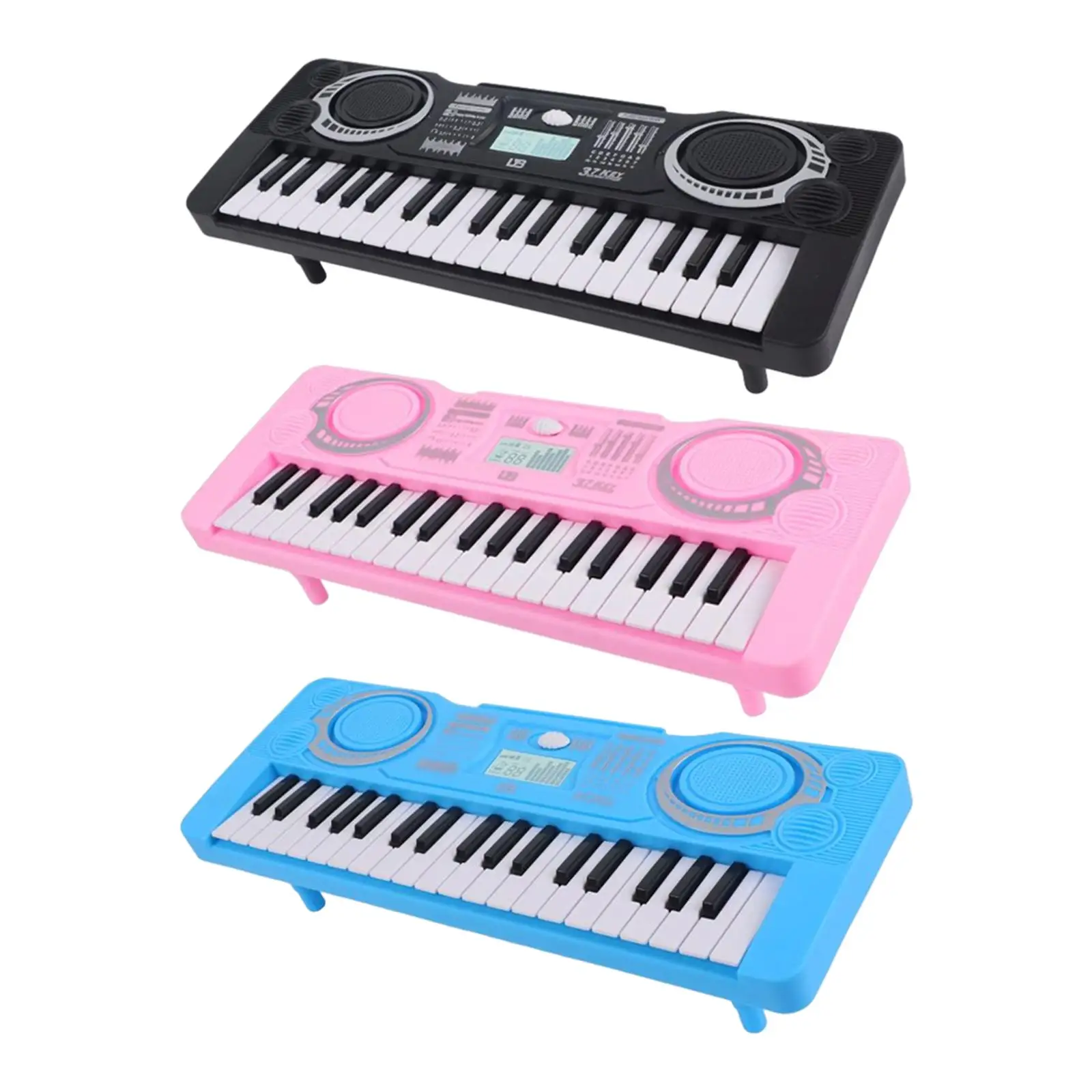Electronic Musical Instrument Midi Control Keyboard 37 Key Portable Electric Music Piano Keyboard Educational Musical Toy Musical Instrument Digital Electronic Organ for Home Stage