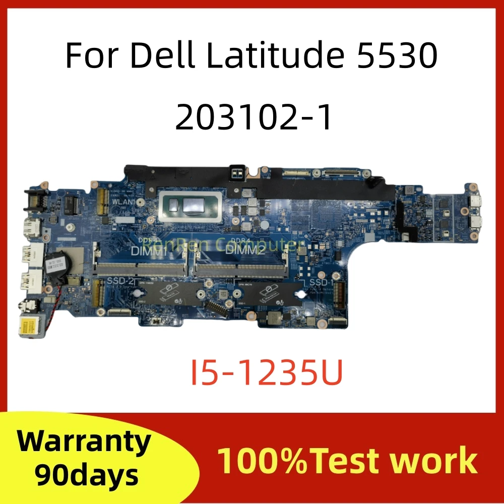 FOR DELL LATITUDE 5320 Laptop Motherboard SRK05 I5-1135G7 CN-0P4WC8