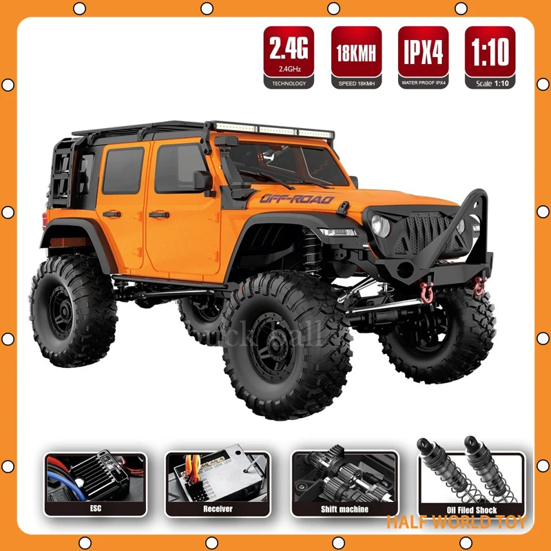 

1/10 HB Remote Control Vehicle Rtr R1011-r1014 Rc Car 2.4g Full Proportional Rock Crawler 4wd Off-road Climbing Truck Toys Gifts