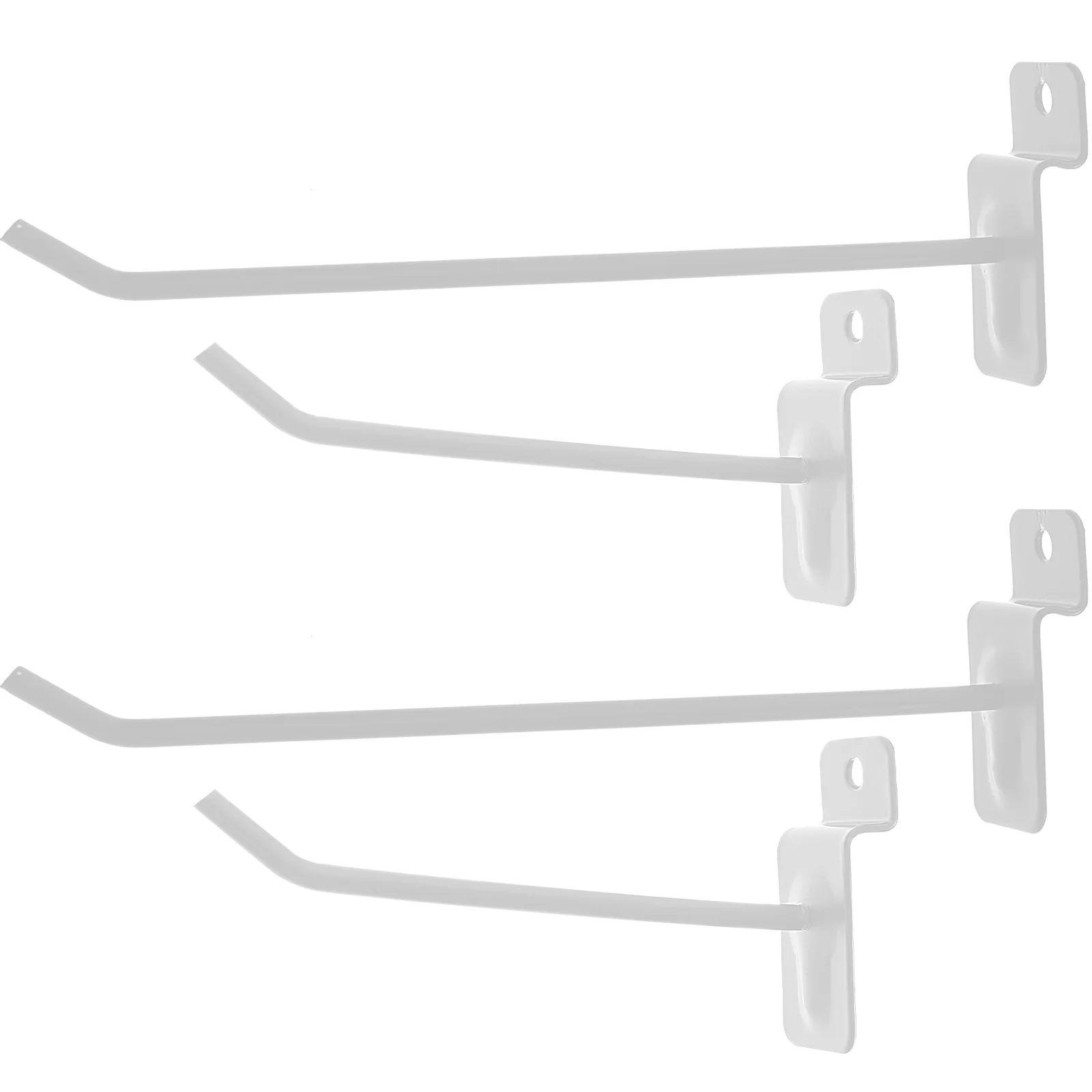 

30 Pcs Slot Hook Coat Hangers Slat Wall Hanging Hooks Display Plate Panel Iron for Retail