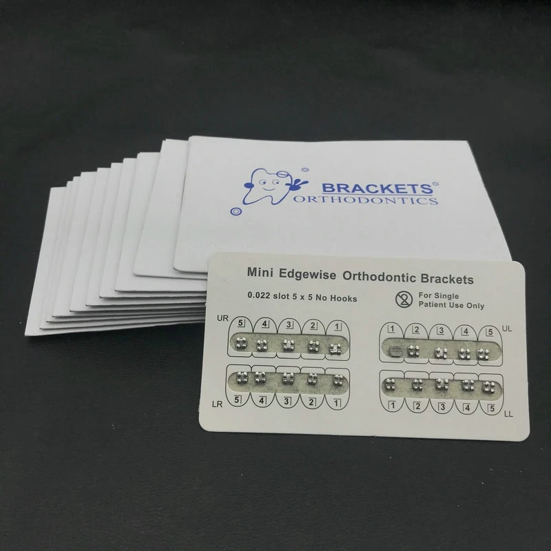 10 Packs Dental Metal Teeth Orthodontics Brackets Braces Edgewise