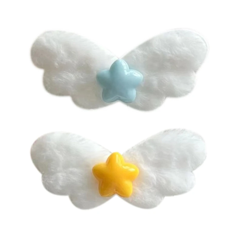 Sweet Style Hair Clip for Girls Non-slip Hair Barrettes for Teenagers Small Star Wing Shape Y2k Hot Girls Hair Pin