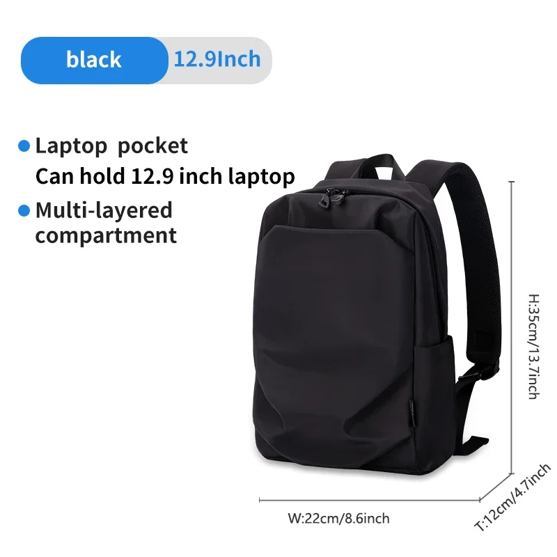Zaino Business Leggero Per Laptop 15.6 Pollici - Impermeabile, Design Elegante, Tasche Multiple, Per Uomo Lavoro E Università
