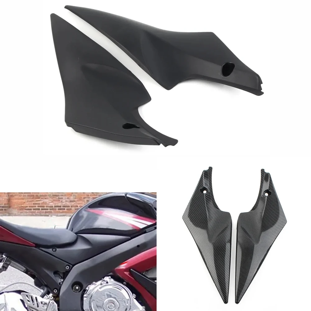 

2pcs Motorcycle Parts Gas Tank Side Cover Panel Fairing Trim Cowl Plastic For Suzuki GSXR600 GSXR750 K6 GSXR 600 750 2006 2007