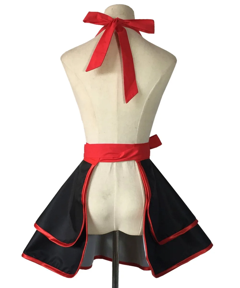 Prinzessin Schürze Frauen Mode Kleid Kellnerin Maid Haushalt Küche Abdeckung Kochschürze – Detail 17