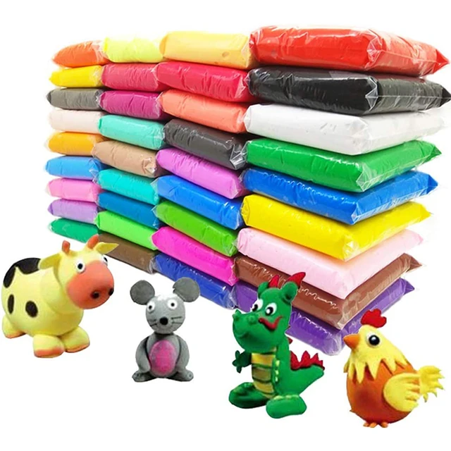 36 Colors Polymer Light Clay Children Fluffy Soft Plasticine Toy Modelling Clay Playdough Slimes Toys DIY Creative Clay Kid Gift 2