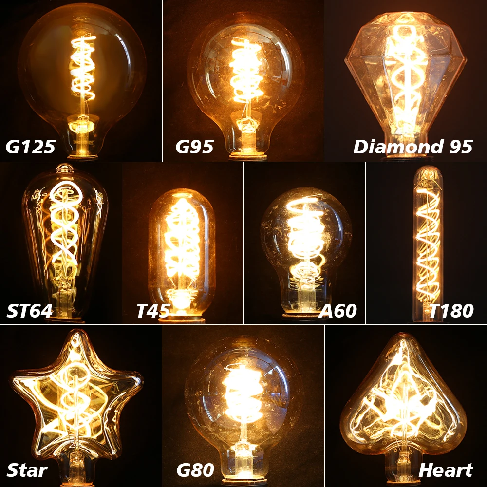 รูปสินค้า หลอดไฟสไตล์ย้อนยุค Vintage Edison LED ตกแต่งบ้าน