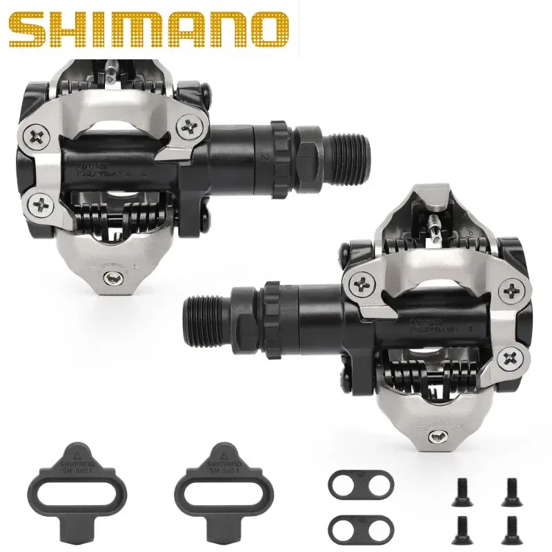 시마노 M520 SPD 페달(멀티 릴리스 클릿 포함) - 1쌍 SM-SH56 포함 자전거 부품 및 액세서리 Litepro Fixie Bike