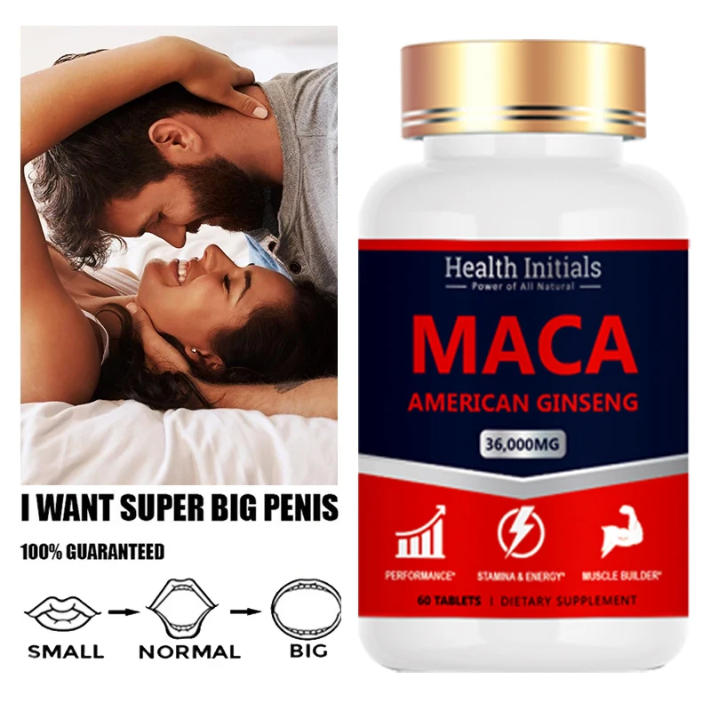 Maca Epimedium Tablets for Men - Improve Stamina & Energy, Elevates Mood, Fatigue Resistance and Endurance Supplement