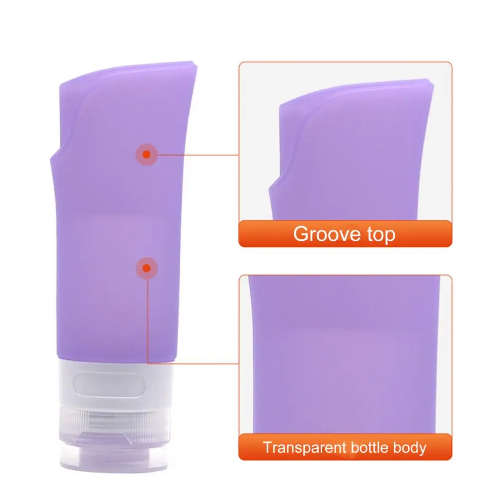 

90ML Convenient Lightweight BPA Free Easy to Refill Shampoo Lotion Refillable Cosmetic Container Cosmetic Bottle Storage