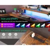 L Shaped Desk W/Drawer, Power Outlets, LED Lights and Monitor Shelf, for Home Office Workstation. Reversible Corner Gaming Desk 6