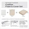 Montlake FadeSafe Water-Resistant 80 x 26 x 3 Inch Patio Chaise Lounge Cushion, Antique Beige, Patio Cushion 3