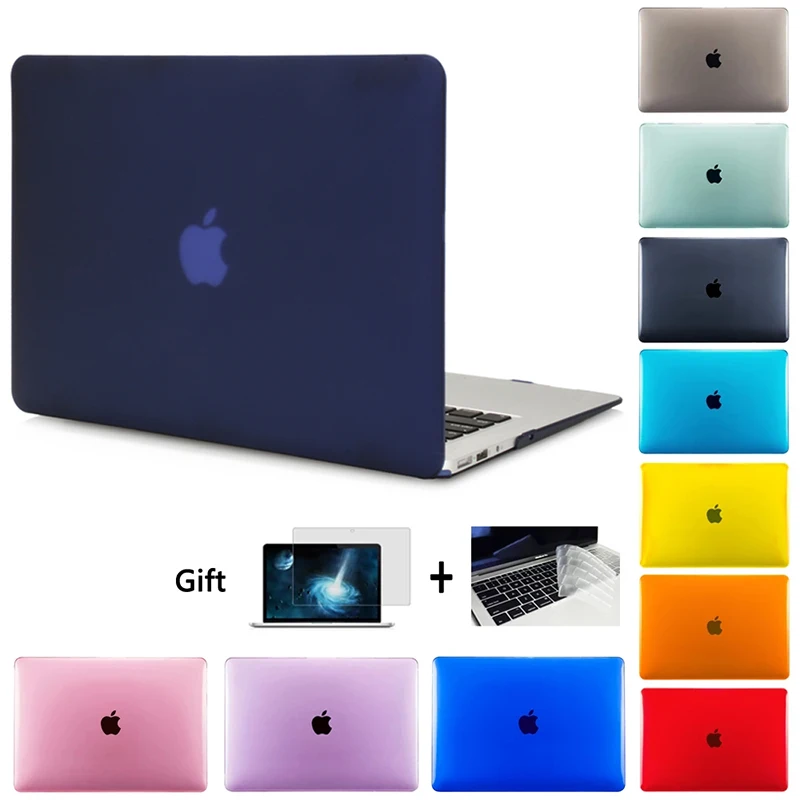 맥북  맥북 프로 14 16 A2442 A2485 용 매트 케이스, 맥북 에어 13.3 A2338 A2179 A2337 터치 ID 프로 15.4 A1286 16 A2141 액세서리 