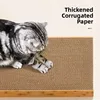 o Large Size L-aped Vertical Wear-Resistant  Scratching Board with Ball Corrugated Paper  Claw Board Pet Supplies