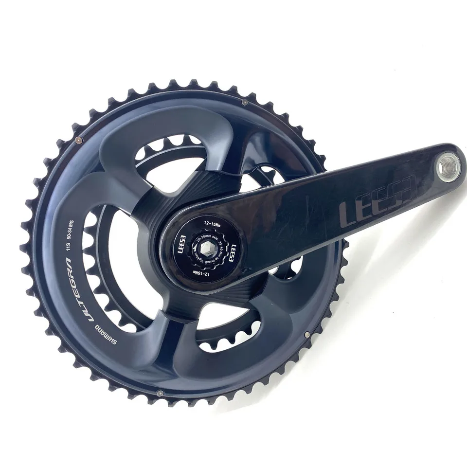 LEESE 自転車カーボン超軽量ロードクランクセット 3 穴/イーストン