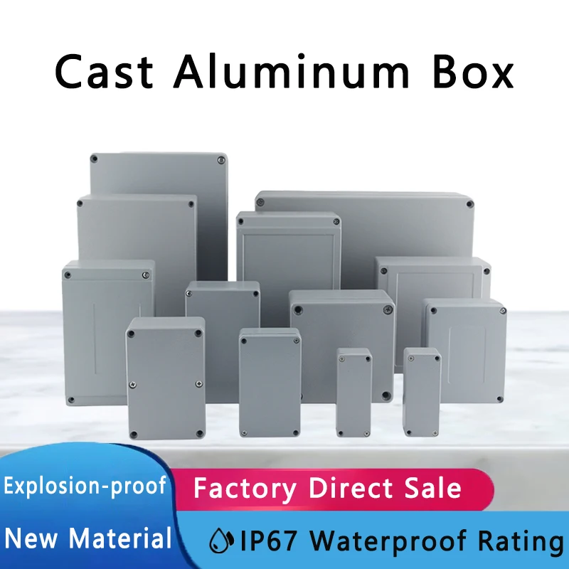 IP67 Cast Aluminum Waterproof Junction Box Outdoor Electronic Project Explosion-proof Sealed Enclosure Case For Electronic electronic enclosure case electrical junction box electrical box