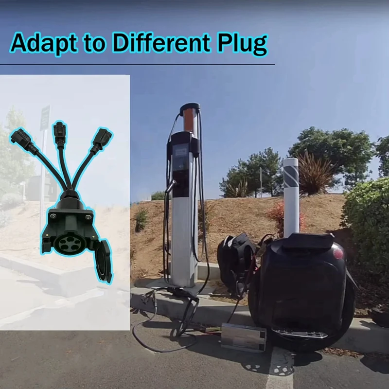 New EV Station Charging Adapter, J1772 To NEMA 5-15/5-20 Plug For E-Bike/Scooter/One Wheel 100V-220V