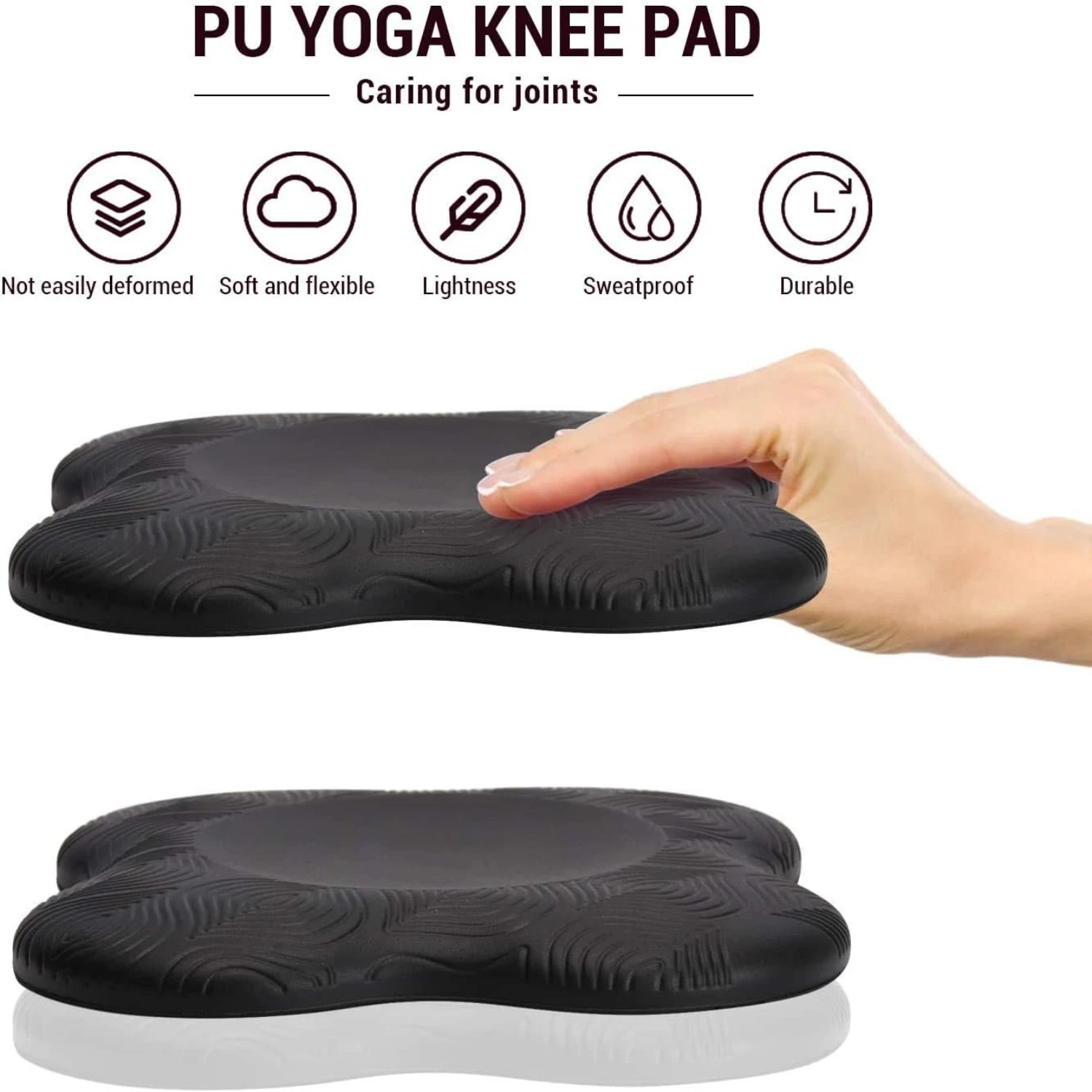 Thick Extra Cushioned Yoga Knee Pad for Comfortable Kneeling-Ideal for Elbows, Hands, Wrist, and Head Support during Yoga and