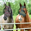 Horse Fly Mask 3D Design Supplies Ergonomics Pet Summer Eye Shield Anti Mosquito Ear Half Face Mesh Fly Protective Cover Parts 3
