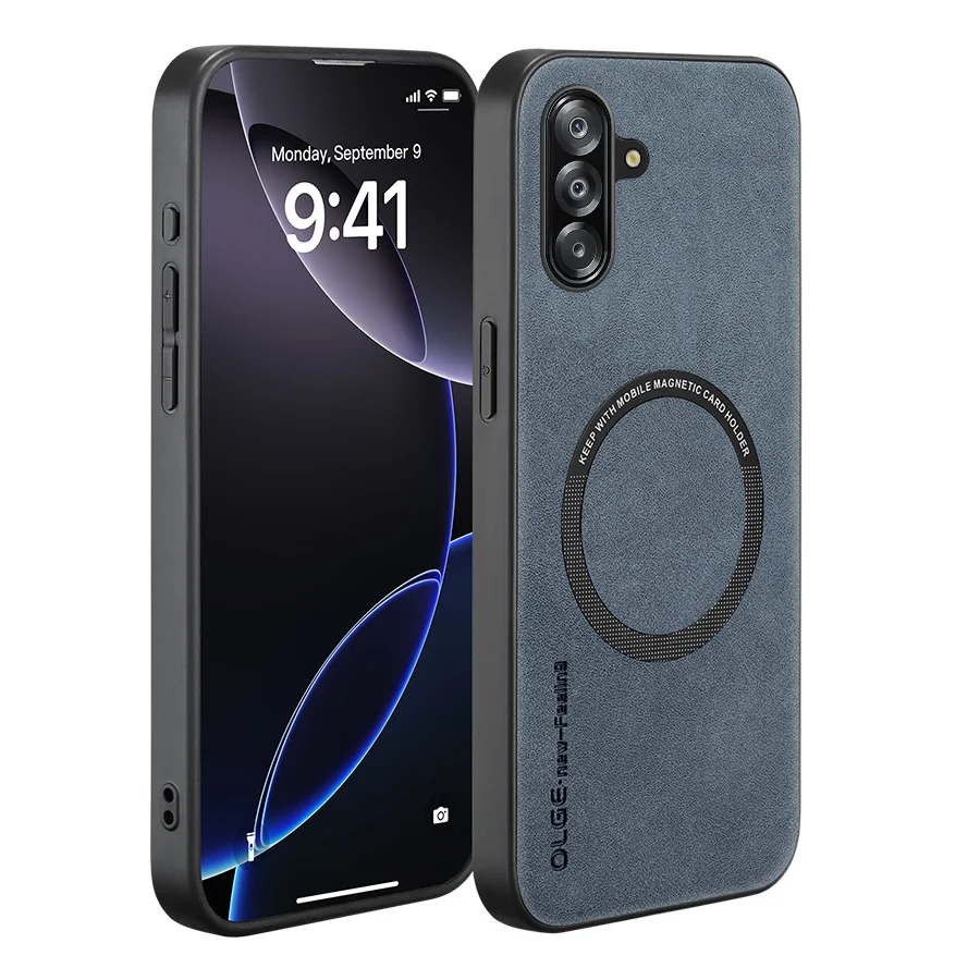 Magnetic Retro Soft Leather Phone Case