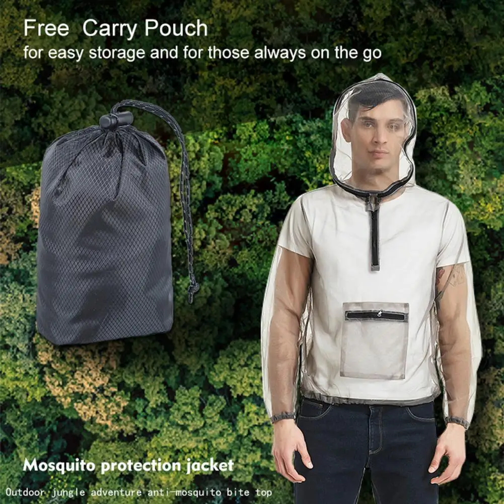 beekeeping suit,beekeeping clothing Beekeeping Protective Clothing Mosquito Suit Double Zipper Design Super Cool Soft Mesh Insectss Protective Jacket for Gardening