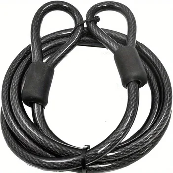 Catena portacavi di sicurezza antifurto per lucchetto bici da 1,2 m per ciclismo, moto, protezione casco Accessori per biciclette