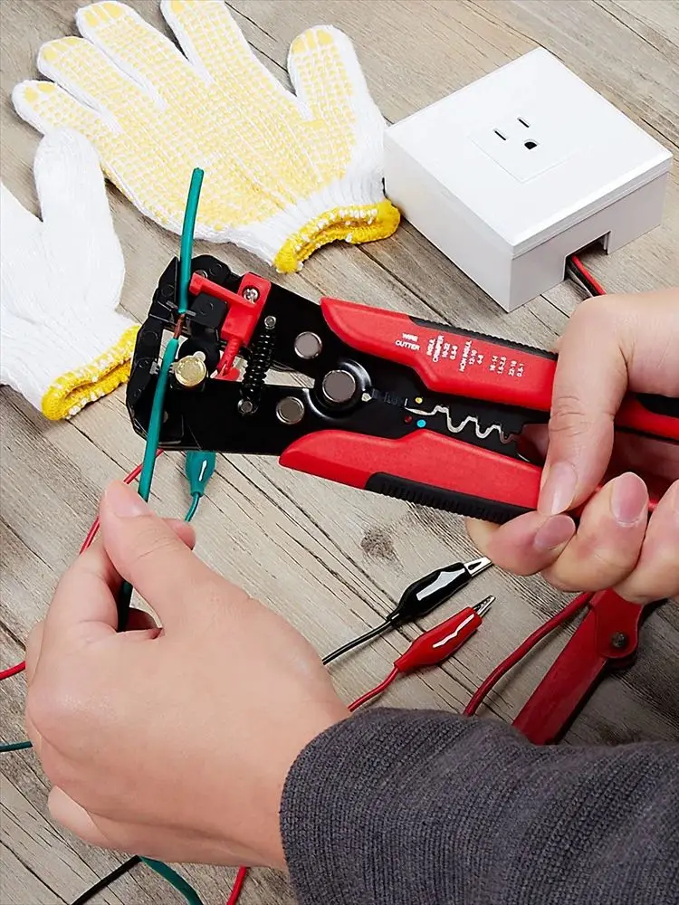 HS-D1 Wire cutter automatic crimping wire stripper multi-functional peeling tools Terminal pliers 0.2-6.0mm2 tool