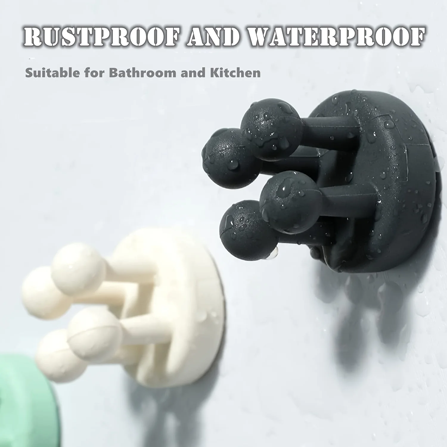 3pcs Toothbrush Holders Wall Mounted For Kitchen Bathroom