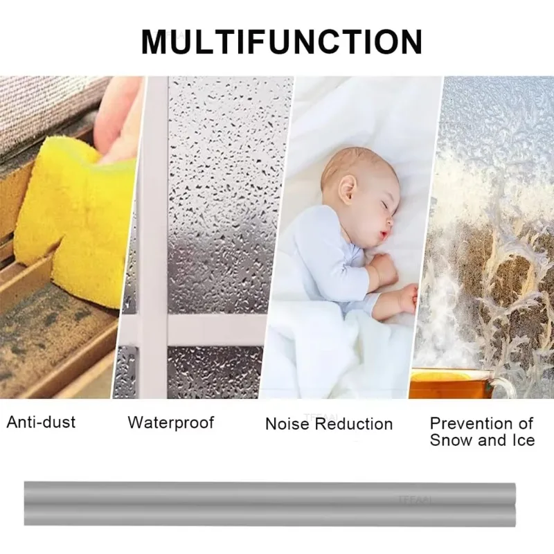 Weatherproof Self-Adhesive Door and Window Insulation Strip - Noise Reduction & Draft Stopper Tape (Available in 5m/10m)