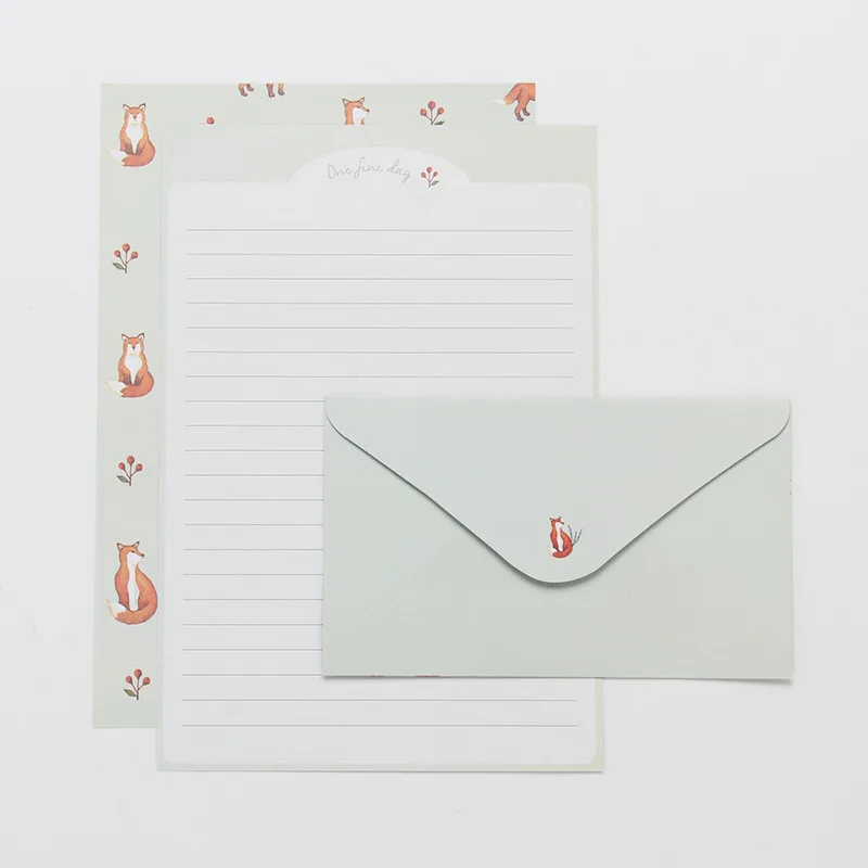 3pcs Retro Paper Envelopes with 6pcs Letter Pads DIY Postcard Wedding Invitation Card Paper Cover Stationery Office Supplies