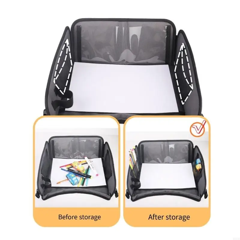 Folding Storage Tray Multifunction for Children's Portable Travel Drawing Board 69HE